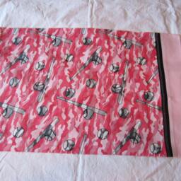 Baseball Pillow Case - Girls Gift Pink Standard Sports - thumbnail 2