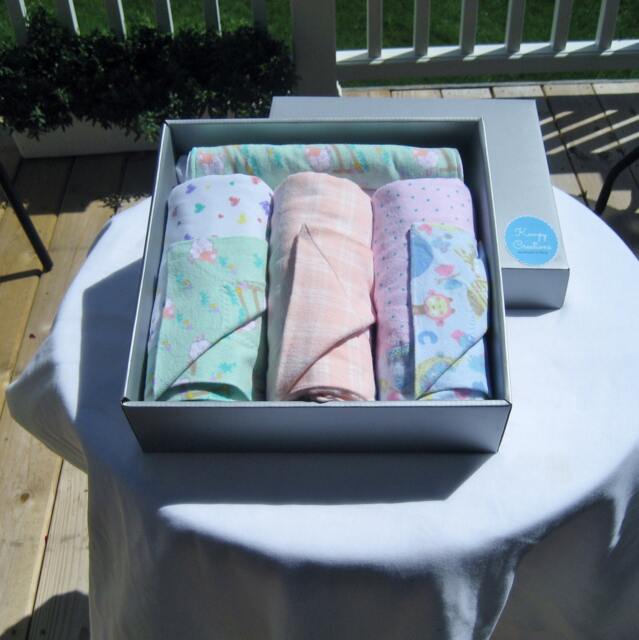 Flannel Baby Receiving Blanket, Swaddle, Newborn Gift Set - image 1