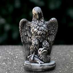 Large Eagle Sculpture Concrete Bird Figurine Cement Statue Eagle Lover Gift Handmade Garden & Home Ornament Lawn Decoration - thumbnail 1