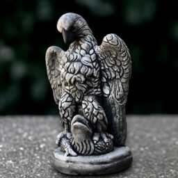 Large Eagle Sculpture Concrete Bird Figurine Cement Statue Eagle Lover Gift Handmade Garden & Home Ornament Lawn Decoration - thumbnail 2