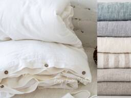 Linen Duvet Cover - Queen, King, Twin Or Double Size Custom Comforter Soft & Luxurious Bedding 1