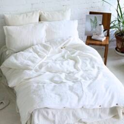 Linen Duvet Cover - Queen, King, Twin Or Double Size Custom Comforter Soft & Luxurious Bedding 1 - thumbnail 4