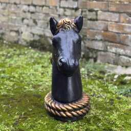 Massive Head Horse Statue Concrete Figurine Stone Mythical Decoration Handmade Ornament Horse Lover Gift Lawn Sculpture - thumbnail 3