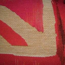 Union Jack Pink Design 3 Oblong Tapestry Cushion Pillow Cover - thumbnail 2