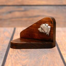 staffordshire Bull Terrier - Wooden Candlestick With Dog, Souvenir, Decoration, Limited Edition, Collection - thumbnail 2