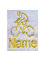 Personalized Cycling Towel Embroidered With Name 100% Available in Various Sizes & Colours