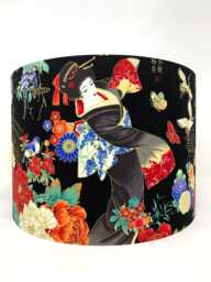 Geisha Lampshade Oriental Japanese Light Shade For Table/Ceiling Lamps