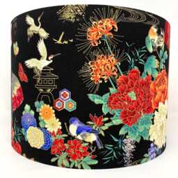 Geisha Lampshade Oriental Japanese Light Shade For Table/Ceiling Lamps - thumbnail 4