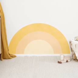 Tri-Color Rainbow Wall Decal, Plastic-Free Wall Sticker - thumbnail 2