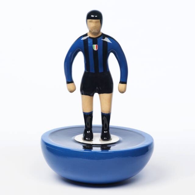 Inter Milan Ceramic Soccer Player Statue Handmade Retro Football Gift - image 1