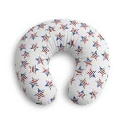 Patriotic Star Pattern Nursing Pillow Cover - American Flag Stars, July 4Th - thumbnail 2
