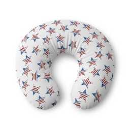 Patriotic Star Pattern Nursing Pillow Cover - American Flag Stars, July 4Th - thumbnail 1