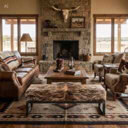 Genuine Cowhide & Steel Bench For Entryway Or Bedroom - Fb - thumbnail 3