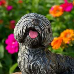 Concrete Yorkshire Terrier Statue Yorkie Dog Figurine Stone Westie Sculpture West Highland White Ornament Garden Pet Decor Gift - thumbnail 3