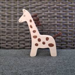Wooden Giraffe, Toy, Giraffe Handmade Animal Gift For Baby, Giraffe Figure, Toy - thumbnail 4