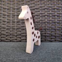 Wooden Giraffe, Toy, Giraffe Handmade Animal Gift For Baby, Giraffe Figure, Toy - thumbnail 3