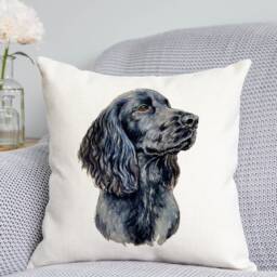 Black Cocker Spaniel Cushion