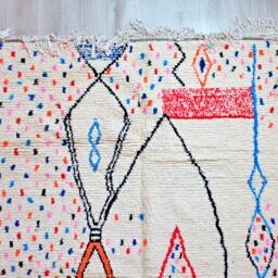 Berber Teppich, Handmade Rug, Berber Rug, Wool Rug, Beni Ouarain Rug, Tapis Berbere, Tapis, Custom Area Rug, Room Decor Aesthetic Boho, Boho - thumbnail 3