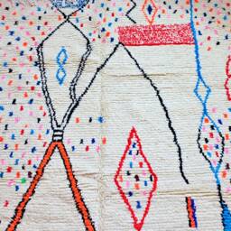 Berber Teppich, Handmade Rug, Berber Rug, Wool Rug, Beni Ouarain Rug, Tapis Berbere, Tapis, Custom Area Rug, Room Decor Aesthetic Boho, Boho - thumbnail 2