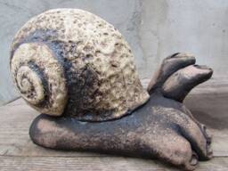 Ceramic Footsnail Sculpture, One-Of-A-Kind Fireclay Art
