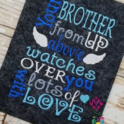 Angel Bundle Storybook Pillow Designs - All 5x7 Includes 3 Digital Designs Brother Words Sister Cross Applique - thumbnail 2