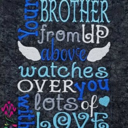 Angel Bundle Storybook Pillow Designs - All 5x7 Includes 3 Digital Designs Brother Words Sister Cross Applique - thumbnail 3