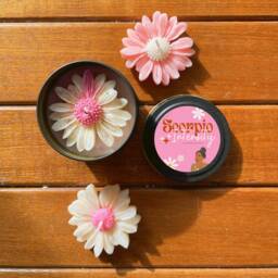 Zodiac Sign Daisy Candle Astrological Horoscope Soy Wax Candle - thumbnail 4