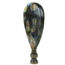 Labradorite Mineral Lamp Finial - Custom Design - thumbnail 4