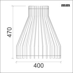 Cone Lamp - Laser Cut, Cnc File, Dxf, Cdr - thumbnail 4