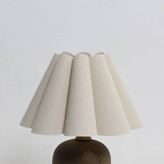Handmade Skirt Shape Burlap Fabric Lampshade For Home Gift-5# - image 1