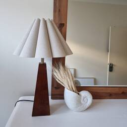Handmade Skirt Shape Burlap Fabric Lampshade For Home Gift-5# - thumbnail 2