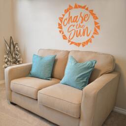 Chase The Sun Vinyl Wall Decal - Summer Home Decor - thumbnail 1