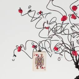 Alice in Wonderland Wire Art Tree Sculpture Or Wedding Cake Topper - thumbnail 2