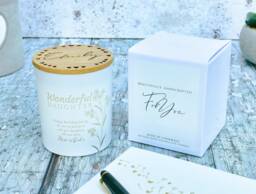 Personalised Daughter Soy Candle Gift, Engraved Lid, Scented, Handmade in Cornwall