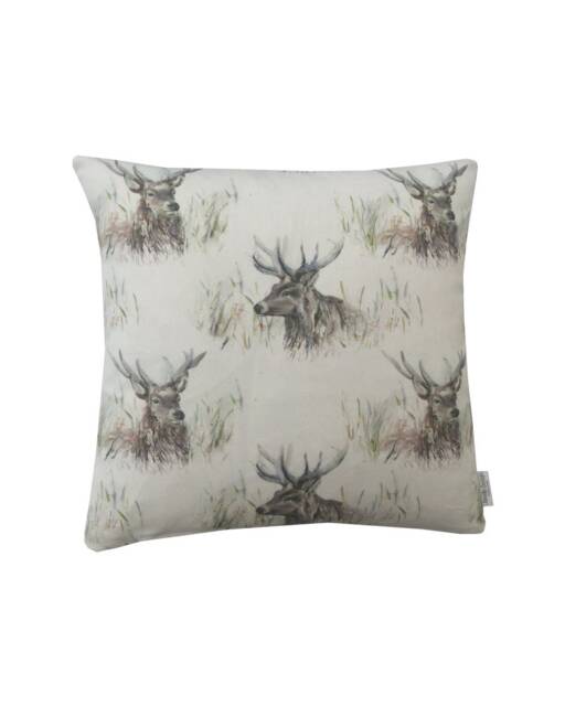Wallace Stag Throw Pillow Cover Voyage Country Linen Cushion Sham - image 1