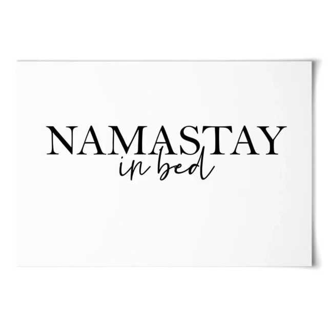 Namastay in Bed Art Print - K Lyon - image 1
