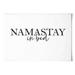 Namastay in Bed Art Print - K Lyon - thumbnail 1