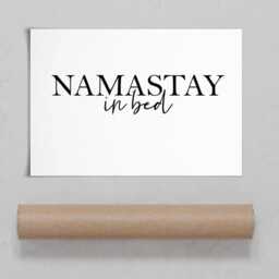 Namastay in Bed Art Print - K Lyon - thumbnail 4