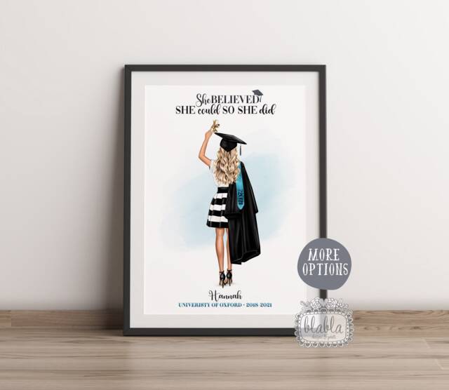 Graduation Gift For Her, Personalised Girl Gift, Friends High School University Graduation, Congrats Grad - image 1