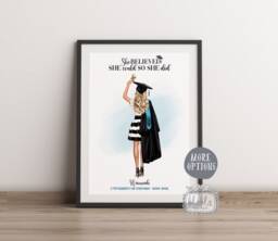 Graduation Gift For Her, Personalised Girl Gift, Friends High School University Graduation, Congrats Grad - thumbnail 1