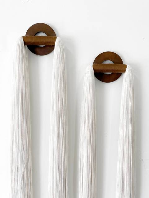 Made To Order/Textile Wall Art/Wall Hanging/Textile Sculpture/Neutral Art/Fiber Art/Tassel/Contemporary Art - image 1