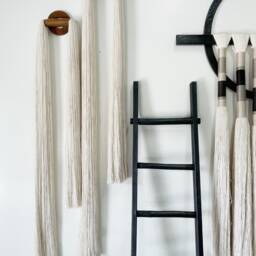 Made To Order/Textile Wall Art/Wall Hanging/Textile Sculpture/Neutral Art/Fiber Art/Tassel/Contemporary Art - thumbnail 4
