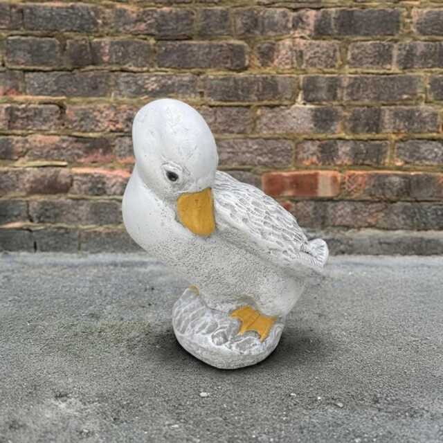 Stone Goose Sculpture Concrete Farm Statue Outdoor Animal Decor Handmade Bird Ornament Cement Duck Figurine Garden & Home Art Lover Gift - image 1