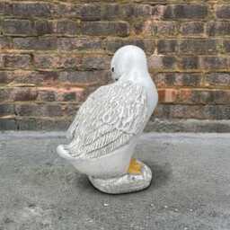 Stone Goose Sculpture Concrete Farm Statue Outdoor Animal Decor Handmade Bird Ornament Cement Duck Figurine Garden & Home Art Lover Gift - thumbnail 4