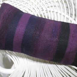 Kilim Pillow, Pillow Covers, Turkish 12x20 Blue Cushion Case, Rug Corner Cushion, Couples Gift Cover, 293 - thumbnail 3