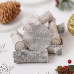 Personalised Family Christmas Ornament, Bauble, Gift For Christmas, Bauble Tree Decorations - thumbnail 3
