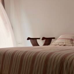 Euphrates - Striped Duvet Set Off-White, Terracotta Unbleached Ranforce 100% Cotton - thumbnail 4