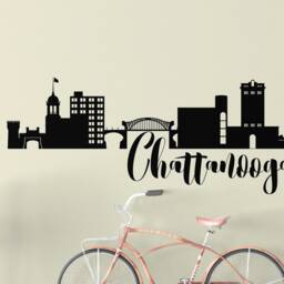 Chattanooga Wall Decal, Skyline Vinyl Decal. Tennessee Home Decor, Bedroom Sticker, Office Decal - thumbnail 2