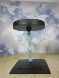 Lampwork Glass Beaded Candle Holder Artisan Home Decor - thumbnail 1