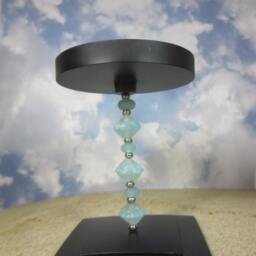 Lampwork Glass Beaded Candle Holder Artisan Home Decor - thumbnail 3